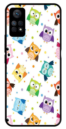 Owls Pattern Metal Mobile Case for Redmi Note 11 Pro