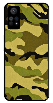 Army Pattern Metal Mobile Case for Redmi Note 11 Pro Plus