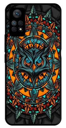 Owl Pattern Metal Mobile Case for Redmi Note 11 Pro Plus