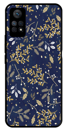 Floral Pattern  Metal Mobile Case for Redmi Note 11 Pro