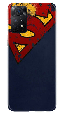 Superman Superhero Mobile Back Case for Redmi Note 11 Pro Plus  (Design - 125)