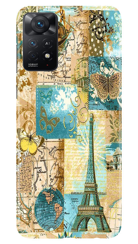 Travel Eiffel Tower Case for Redmi Note 11 Pro Plus (Design No. 175)