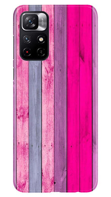 Wooden look Mobile Back Case for Redmi Note 11T 5G (Design - 24)