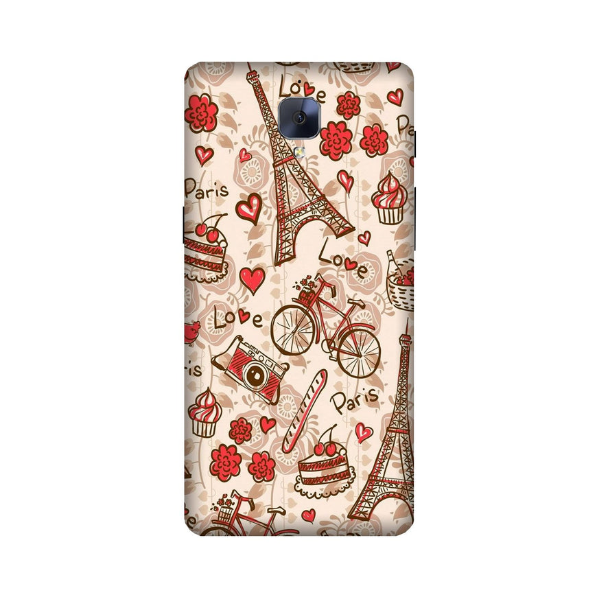 Love Paris Case for OnePlus 3/ 3T  (Design - 103)