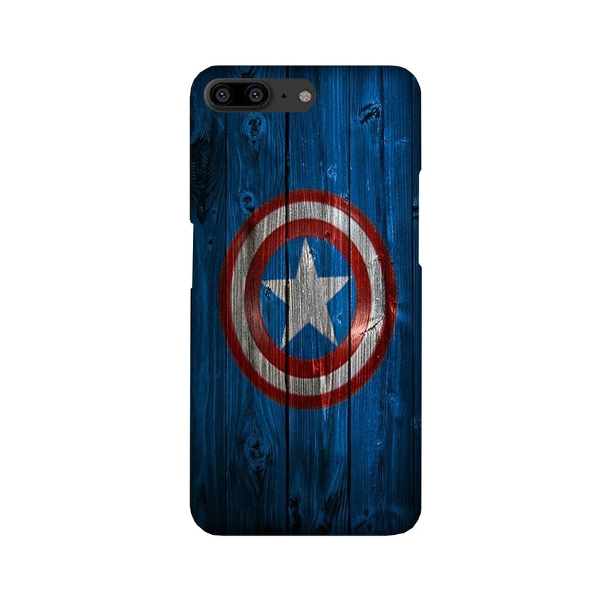 Captain America Superhero Case for OnePlus 5  (Design - 118)