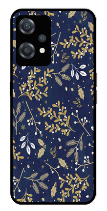 Floral Pattern  Metal Mobile Case for OnePlus Nord CE 2 Lite 5G