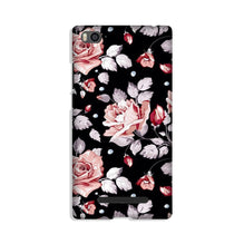 Pink rose Mobile Back Case for Xiaomi Mi 4i (Design - 12)