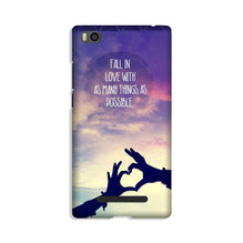 Fall in love Mobile Back Case for Xiaomi Mi 4i (Design - 50)