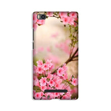 Pink flowers Mobile Back Case for Xiaomi Mi 4i (Design - 69)