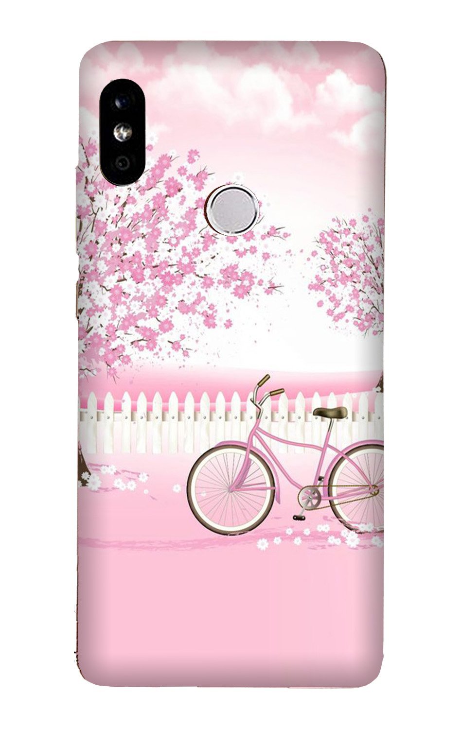 Pink Flowers Cycle Case for Xiaomi Redmi Note 7 Note 7 Pro Design