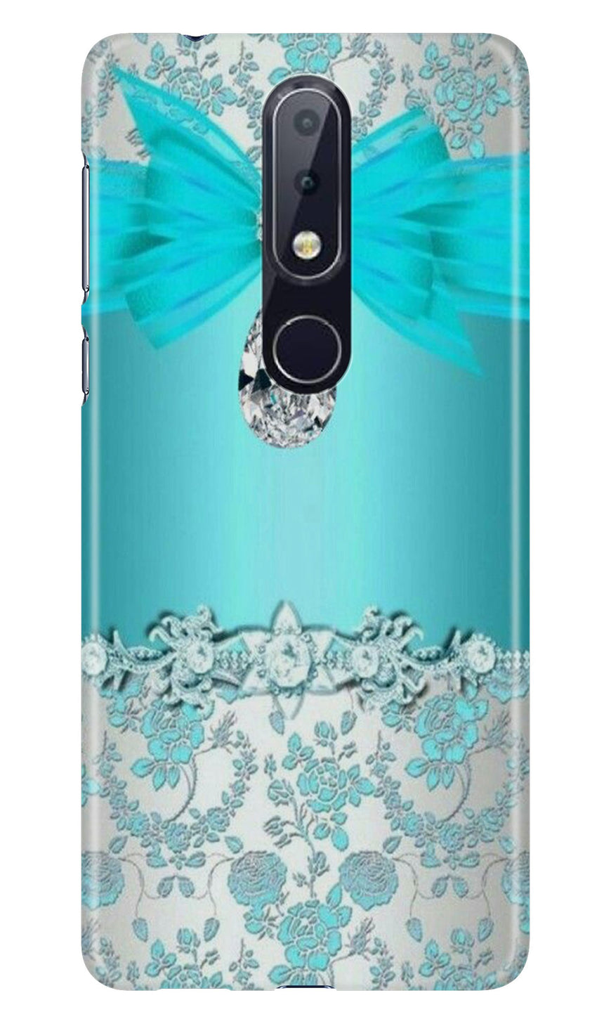 Shinny Blue Background Case for Nokia 7.1