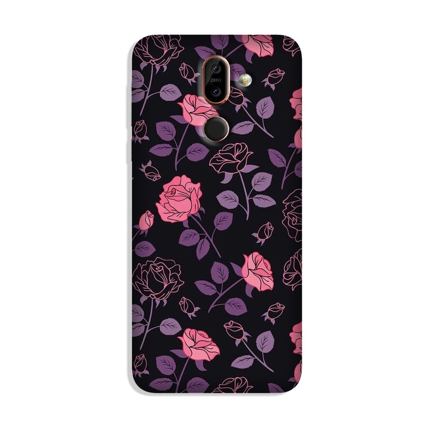 Rose Pattern Case for Nokia 8.1