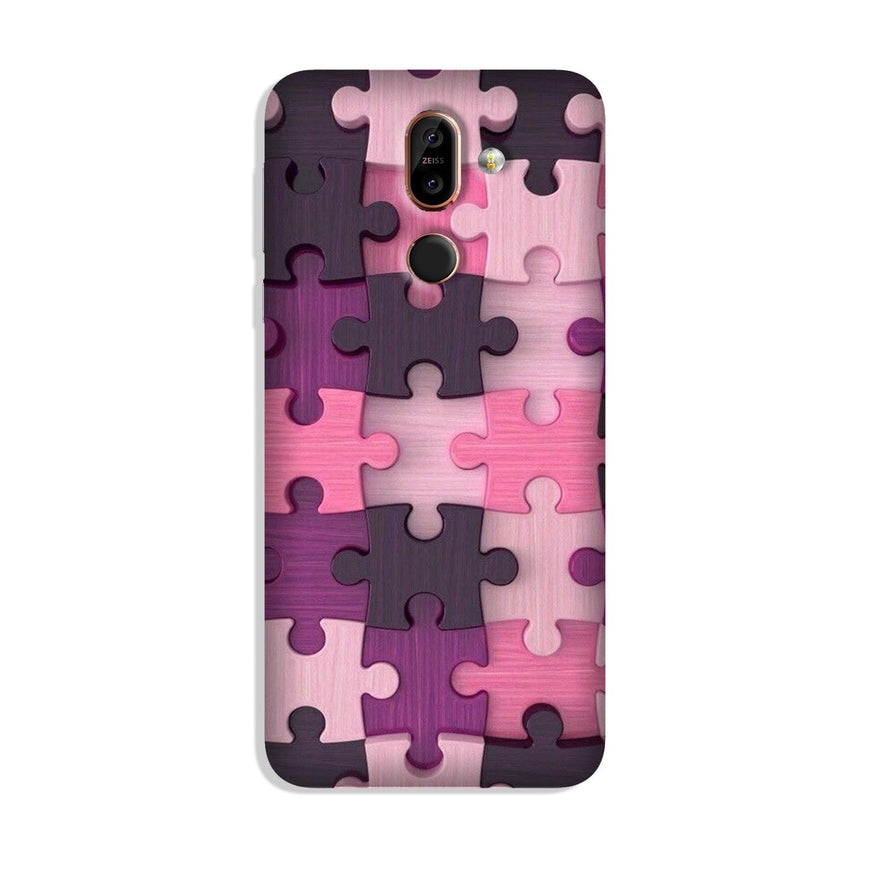 Puzzle Case for Nokia 8.1 (Design - 199)