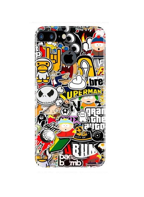 Designer Mobile Back Case for iPhone 7 Plus Logo Cut Design 320