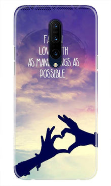 Fall in love Mobile Back Case for OnePlus 7T pro (Design - 50)