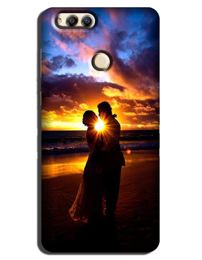 Couple Sea shore Case for Honor 7A