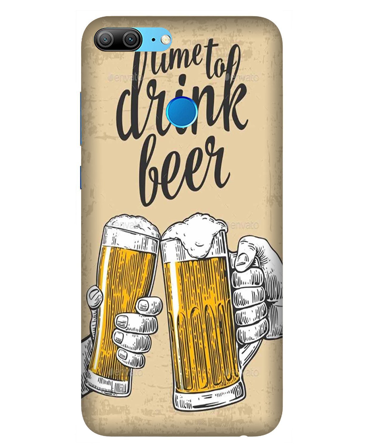 Drink Beer Mobile Back Case for Honor 9 Lite (Design - 328)