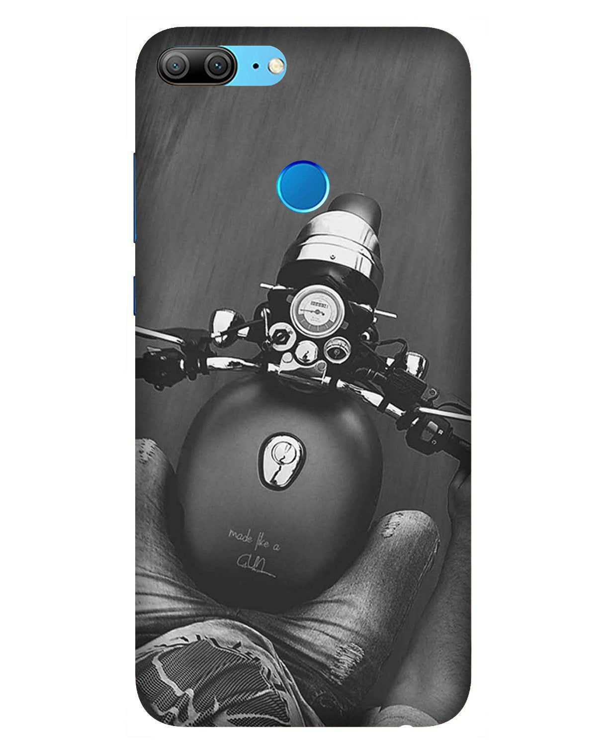 Royal Enfield Mobile Back Case for Honor 9 Lite (Design - 382)