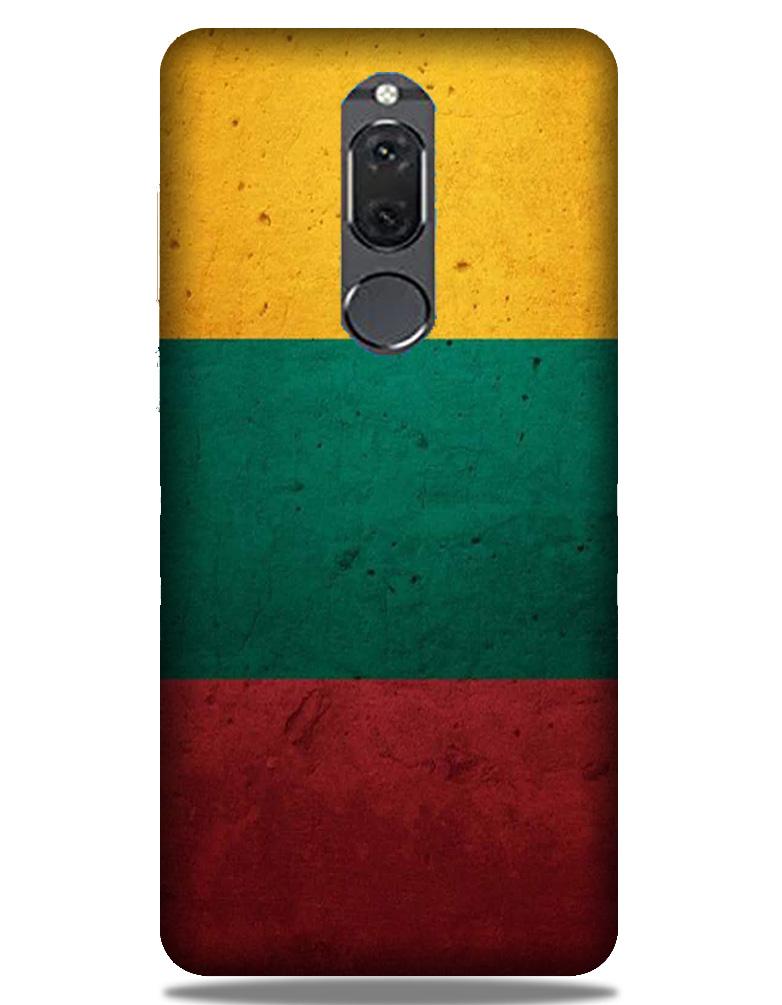 Color Pattern Mobile Back Case for Honor 9i (Design - 374)