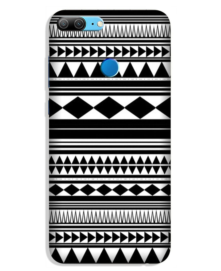 Black white Pattern Case for Honor 9 Lite