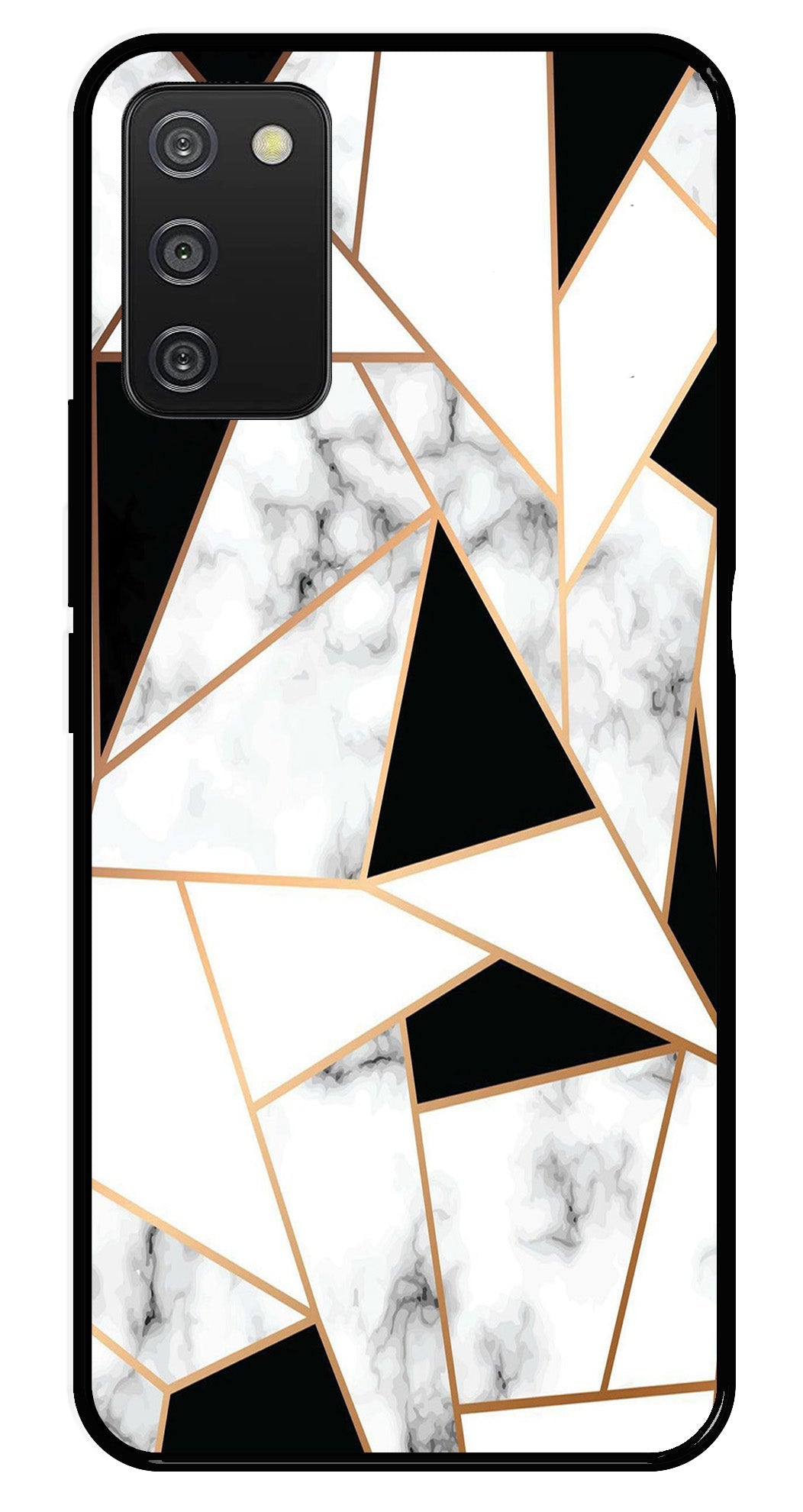 Marble Design2 Metal Mobile Case for Samsung Galaxy A03s   (Design No -08)