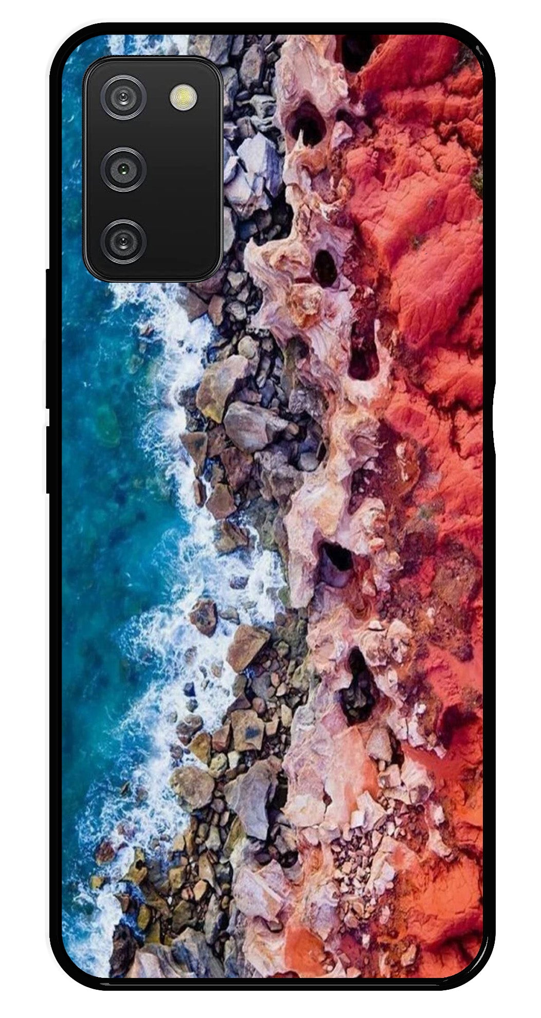 Sea Shore Metal Mobile Case for Samsung Galaxy A03s   (Design No -18)