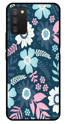 Flower Leaves Design Metal Mobile Case for Samsung Galaxy A03s