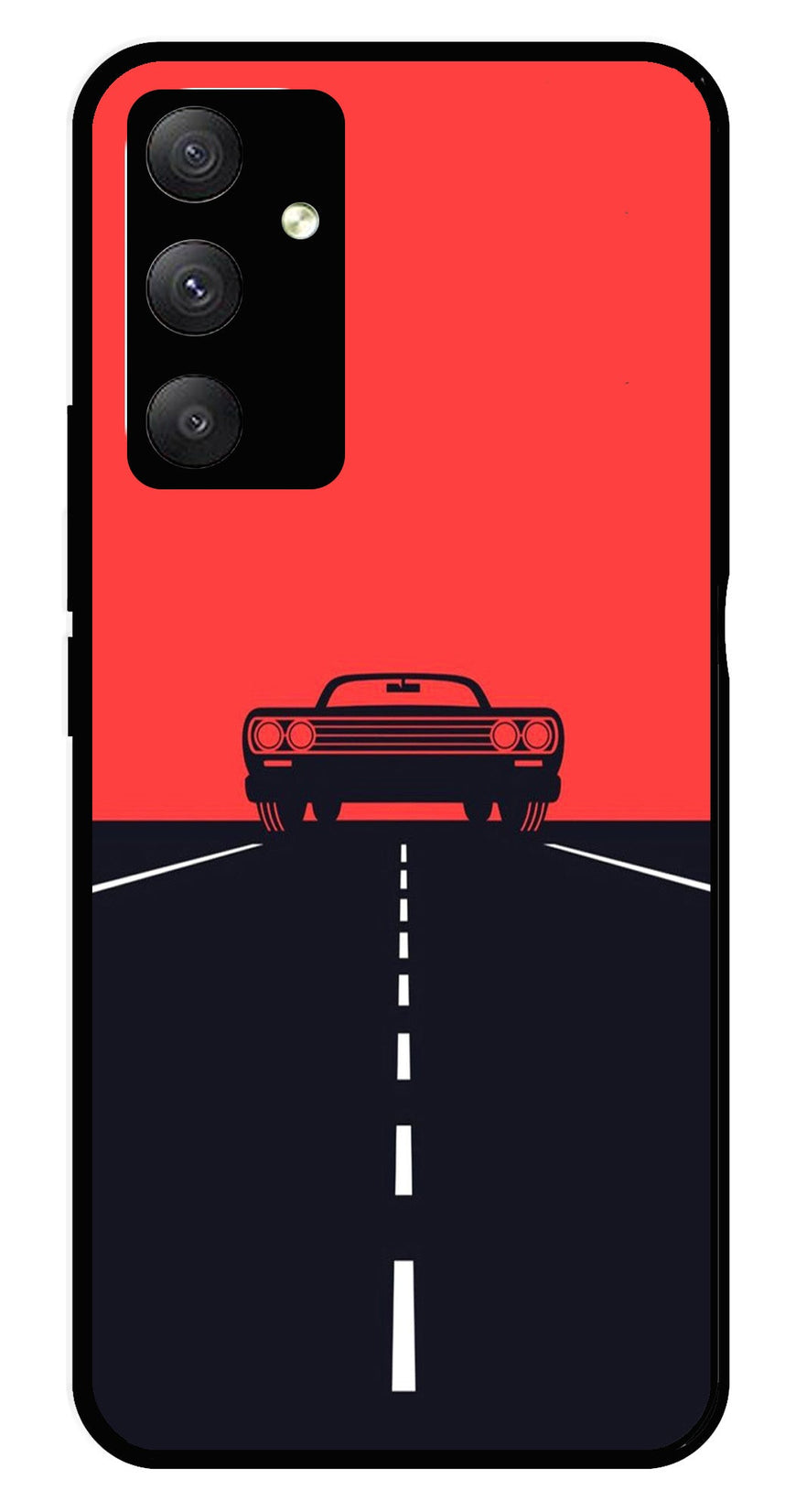 Car Lover Metal Mobile Case for Samsung Galaxy A14 5G   (Design No -21)