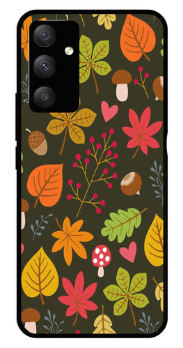 Leaves Design Metal Mobile Case for Samsung Galaxy A14 5G   (Design No -51)