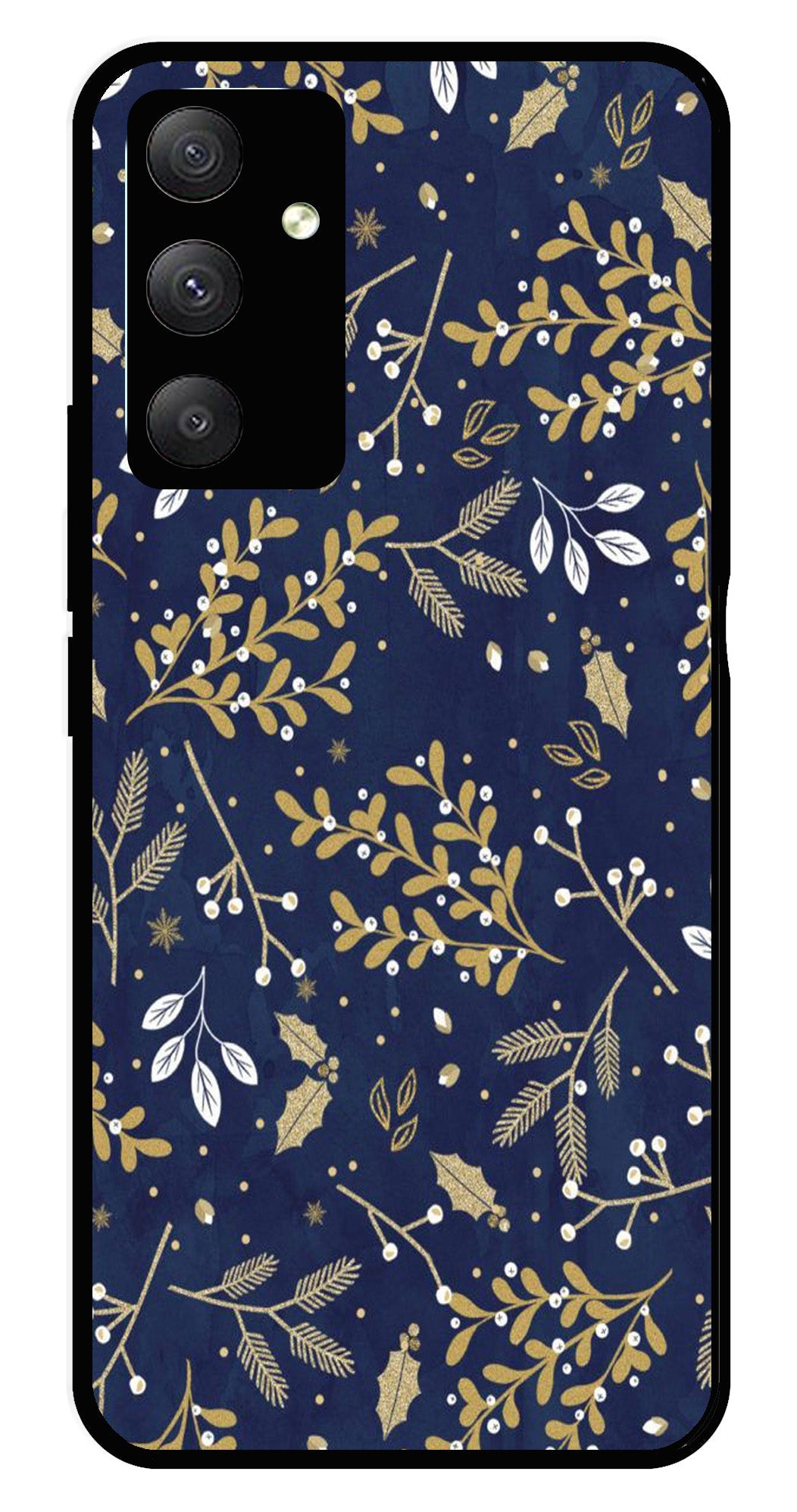 Floral Pattern Metal Mobile Case for Samsung Galaxy A14 5G Design