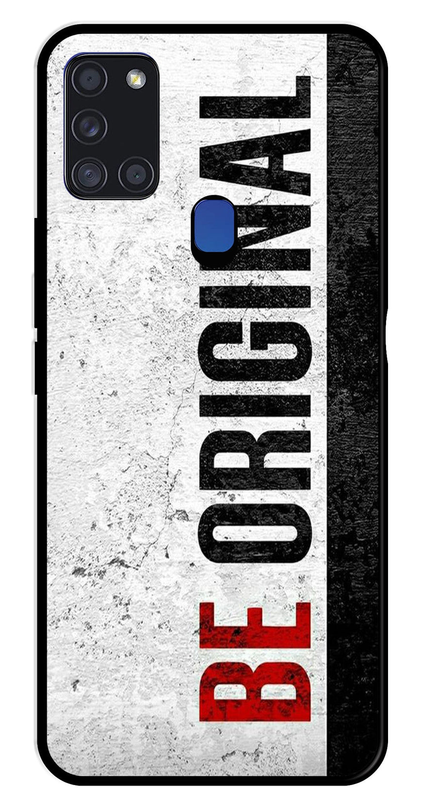 Be Original Metal Mobile Case for Samsung Galaxy A21s   (Design No -38)