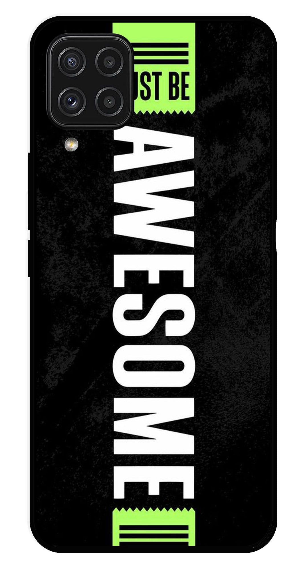 Awesome Metal Mobile Case for Samsung Galaxy A22 4G   (Design No -33)