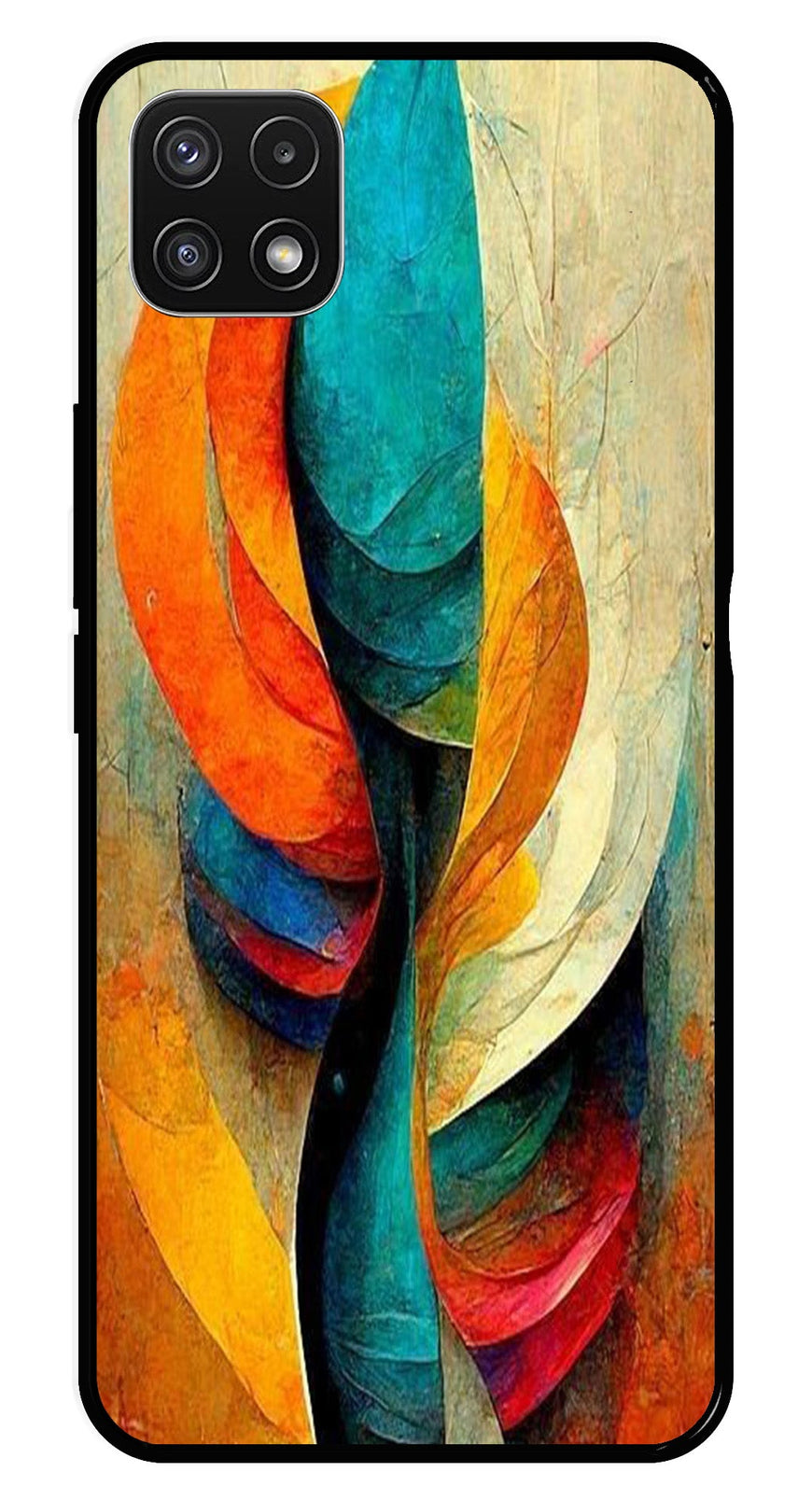 Modern Art Metal Mobile Case for Samsung Galaxy A22 5G   (Design No -11)