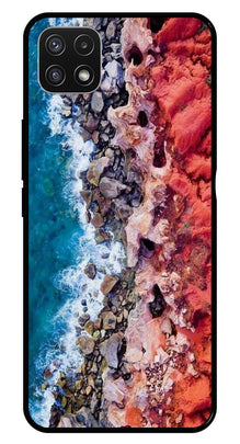 Sea Shore Metal Mobile Case for Samsung Galaxy A22 5G