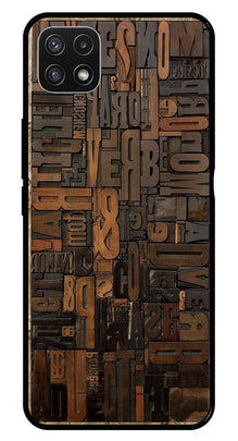 Alphabets Metal Mobile Case for Samsung Galaxy A22 5G