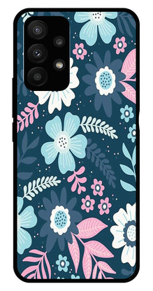 Flower Leaves Design Metal Mobile Case for Samsung Galaxy A73 5G