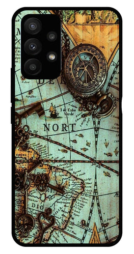 Map Design Metal Mobile Case for Samsung Galaxy A23 5G   (Design No -54)