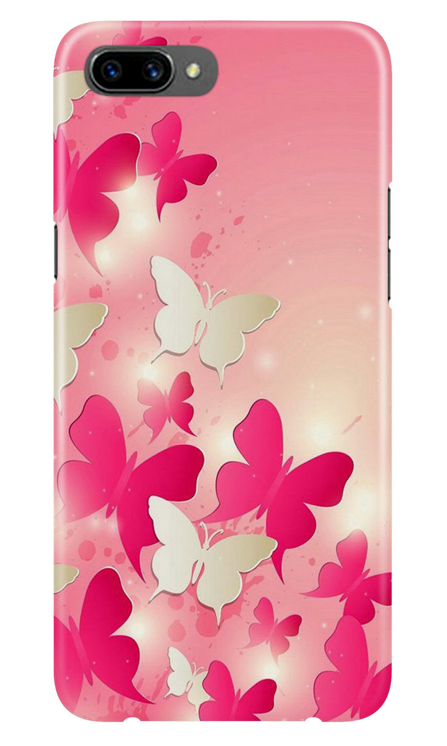 White Pick Butterflies Case for Realme C1