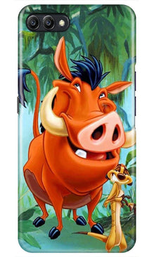 Timon and Pumbaa Mobile Back Case for Realme C1  (Design - 305)