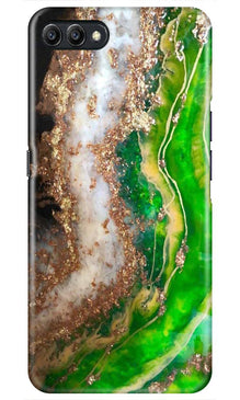 Marble Texture Mobile Back Case for Realme C1  (Design - 307)