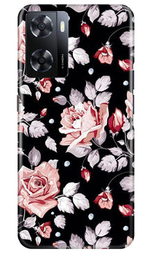 Pink rose Mobile Back Case for Oppo A57 2022 (Design - 12)