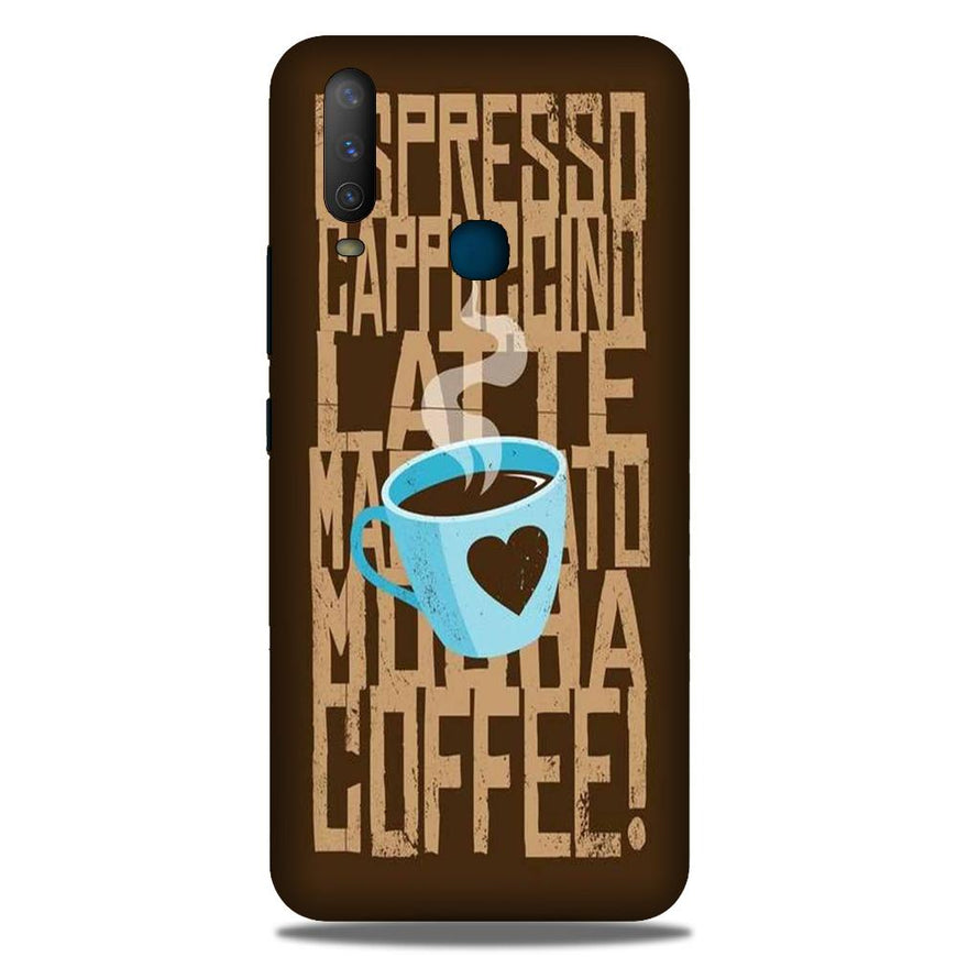 Love Coffee Mobile Back Case for Samsung Galaxy A20s (Design - 351)