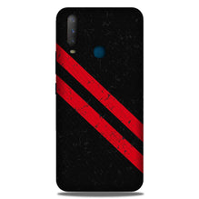 Black Red Pattern Mobile Back Case for Samsung Galaxy M40 (Design - 373)