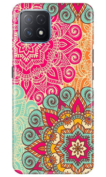 Rangoli art Mobile Back Case for Oppo A73 5G (Design - 6)