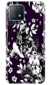 white flowers Mobile Back Case for Oppo A73 5G (Design - 7)