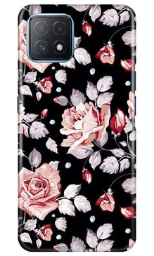 Pink rose Mobile Back Case for Oppo A73 5G (Design - 12)