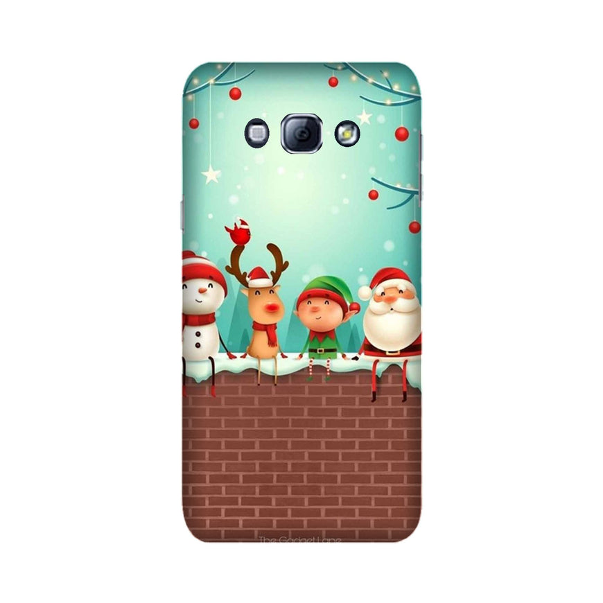 Santa Claus Mobile Back Case for Galaxy A8 (2015)  (Design - 334)