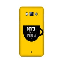 Coffee Optimism Mobile Back Case for Galaxy A8 (2015)  (Design - 353)