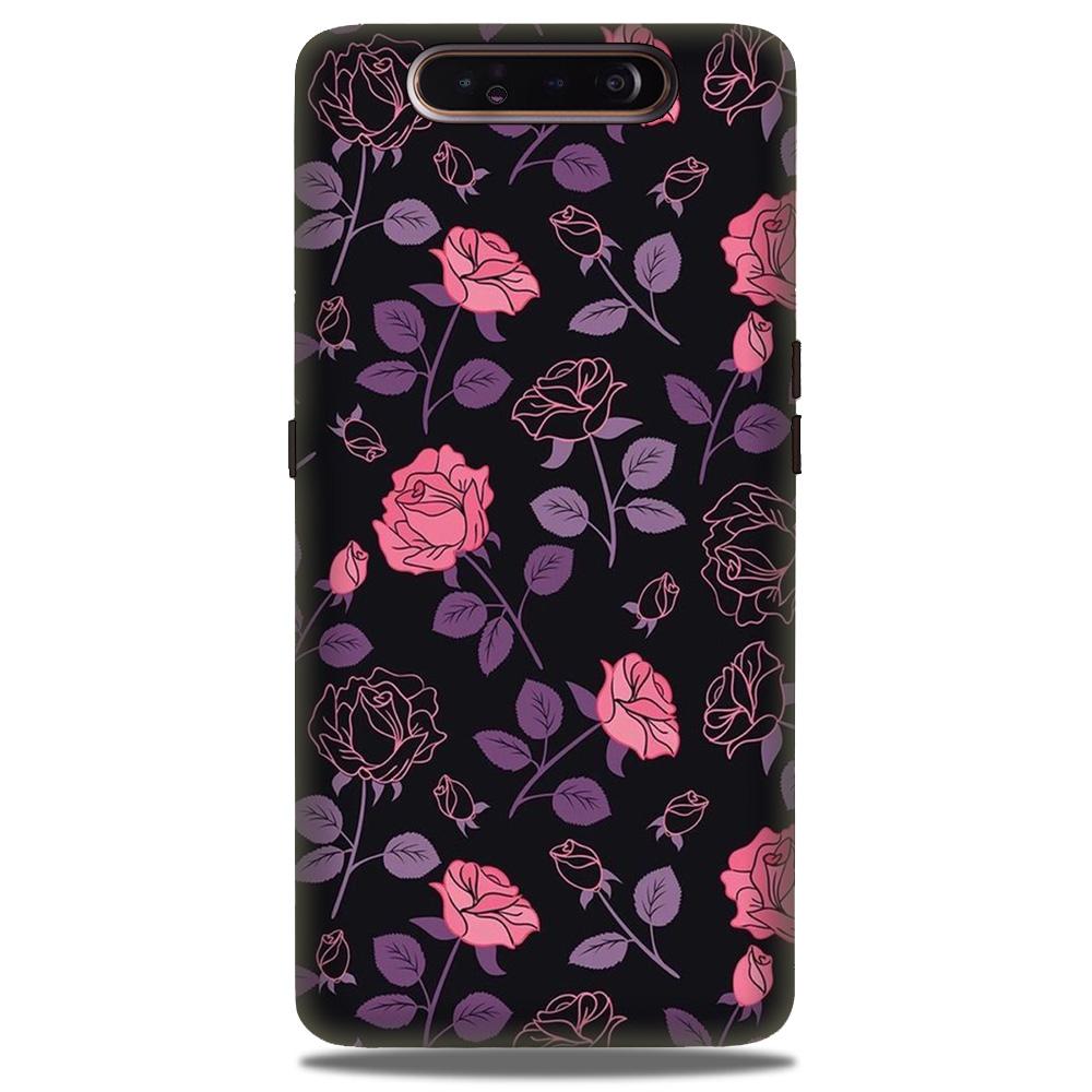 Rose Black Background Case for Samsung Galaxy A80