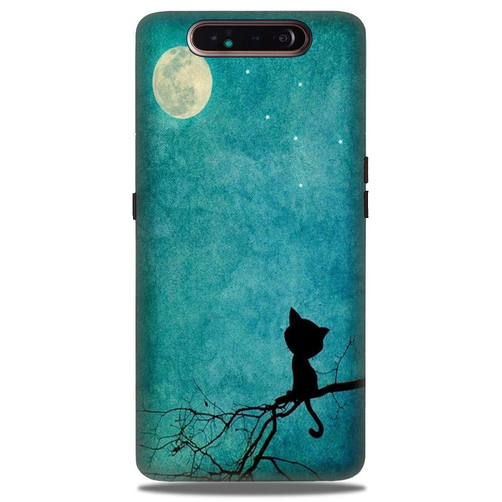 Moon cat Case for Samsung Galaxy A80